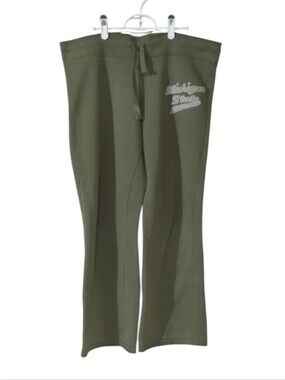 Campus Crew Michigan State Olive Green Jogger Sweatpants – Women’s Large